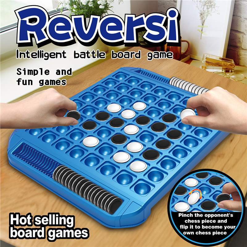 Board Game Flip 7 - Reversi Othello Masa Oyunu Siyah Beyaz
