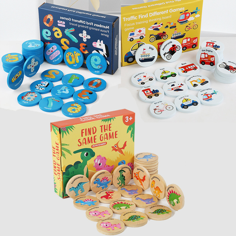 Board Game Oath - Çocuklar İçin Ahşap Hafıza Oyunu Dinozor