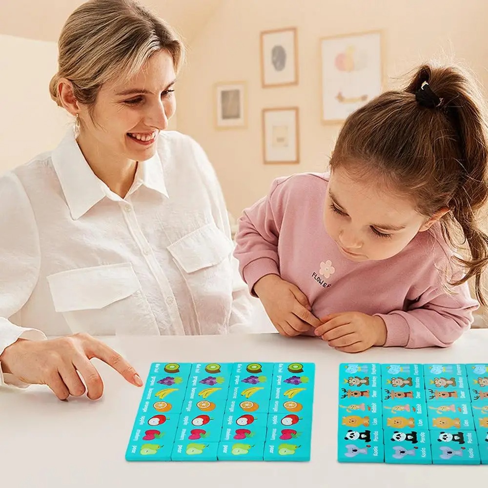 Board Game Flip 7 - Ahşap Hafıza Solitaire Eşleştirme Mahjong Oyunu