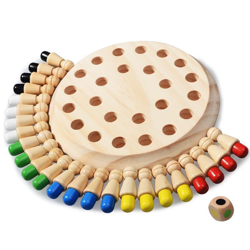 Board Game Oath - Ahşap Bellek Kibrit Sopa Satranç Renkli