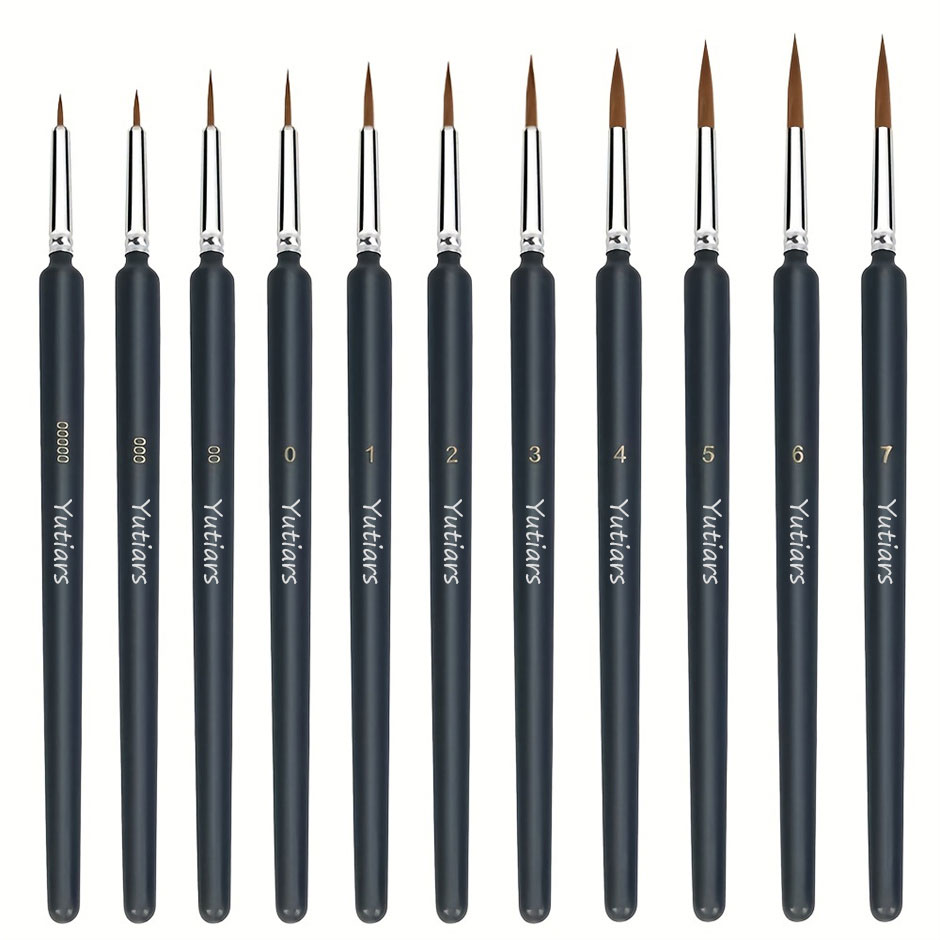 Miniature Painting Set - 11/22 adet Minyatür Boya Fırçaları Seti