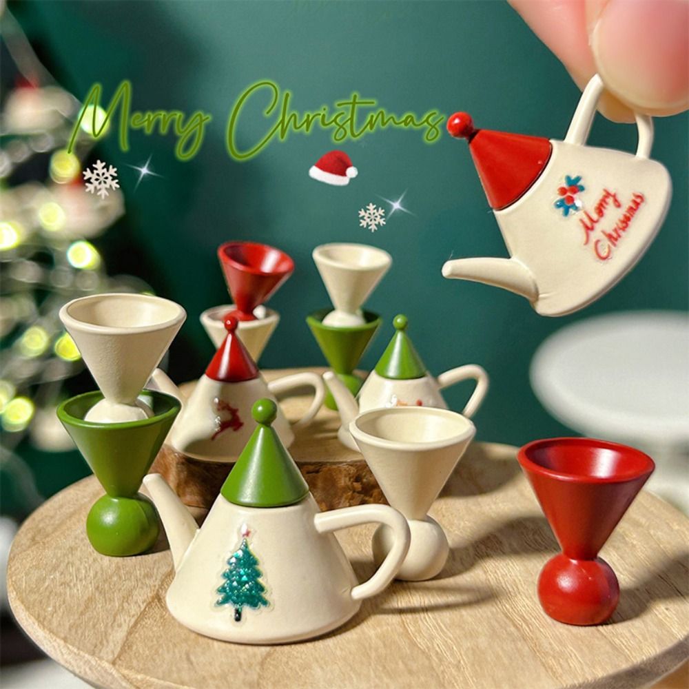 Miniature Painting Set - 1/12 1/6 Minyatür Dollhouse Çay Seti