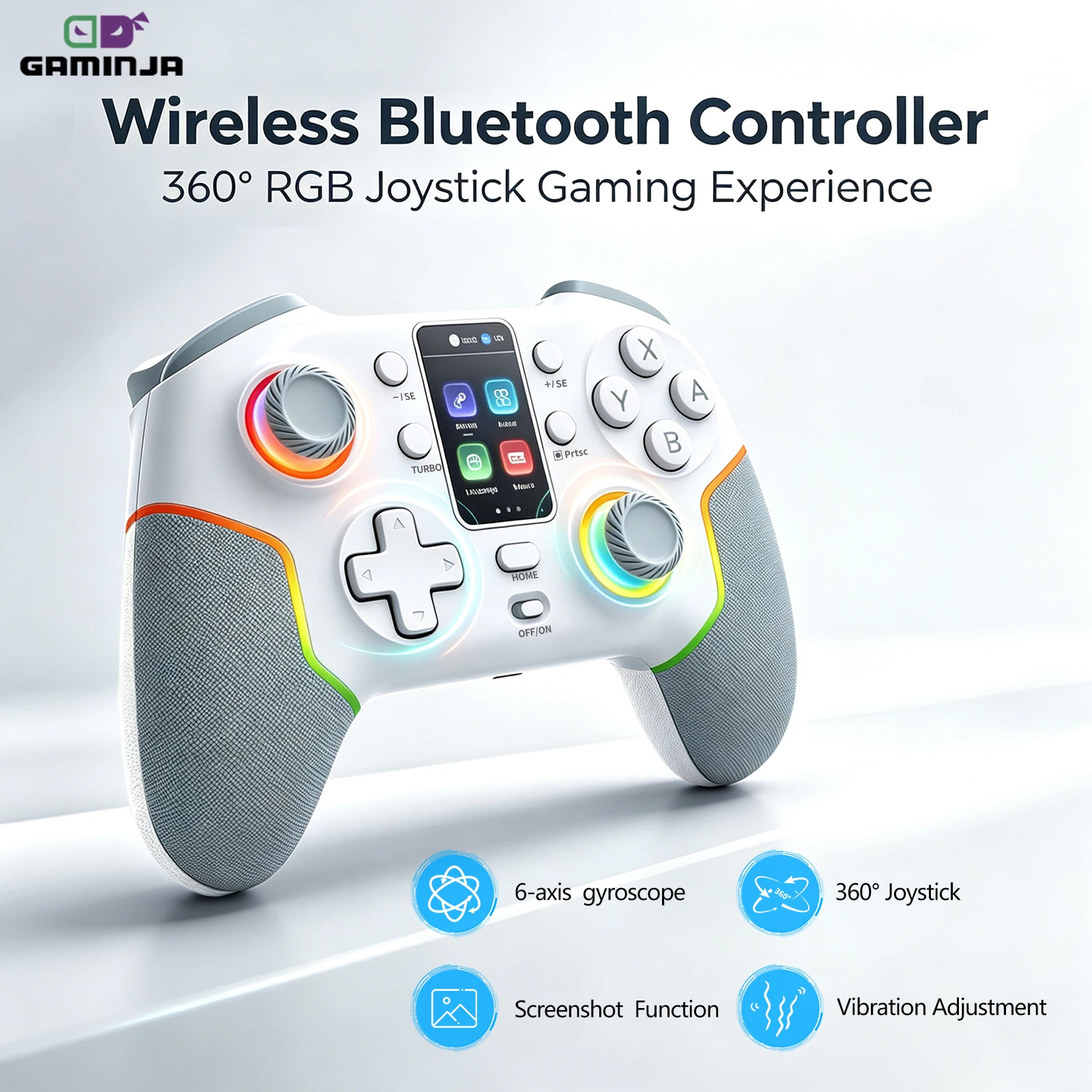 Board Game Nippon - GAMINJA Kablosuz Oyun Denetleyicisi RGB Gamepad