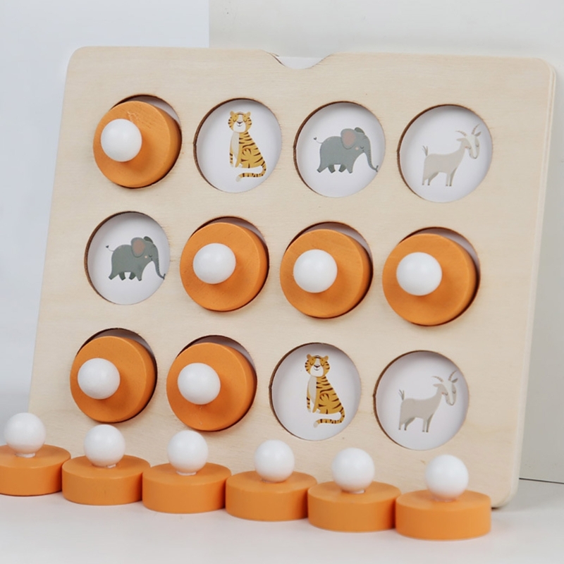 Board Game Oath - Montessori Bellek Maç Satranç Oyunu 3D