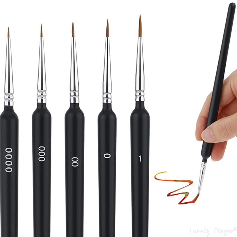 Miniature Painting Set - 5/11 Adet Boya Fırçaları Seti, Minyatür