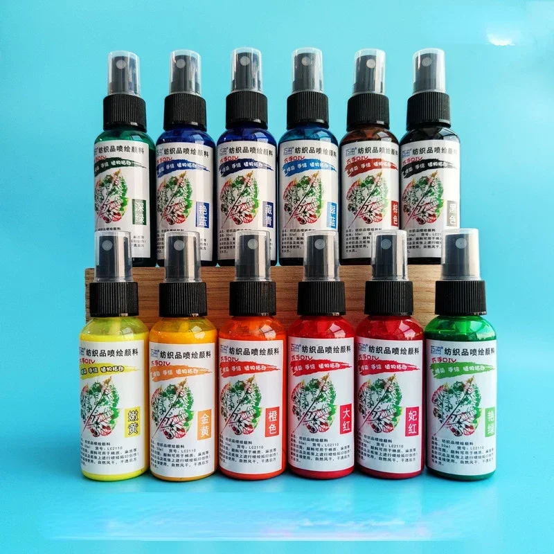 Miniature Painting Set - Yeni 50 ml/şişe 12 renk Tekstil