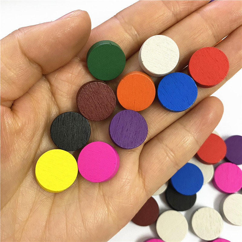 50 adet 15*5 MM 11 Renk Ahşap  - Board Game Illustration incelemesi ve fiyatı