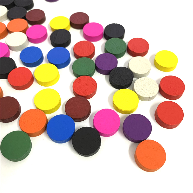 50 adet 15*5 MM 11 Renk Ahşap  - Board Game Illustration incelemesi ve fiyatı