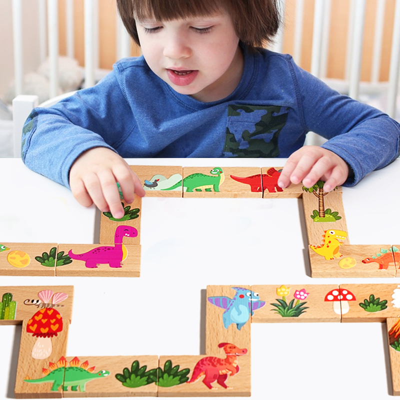 Ahşap Dinozor Domino Eşleştirm - Board Game Oath incelemesi ve fiyatı
