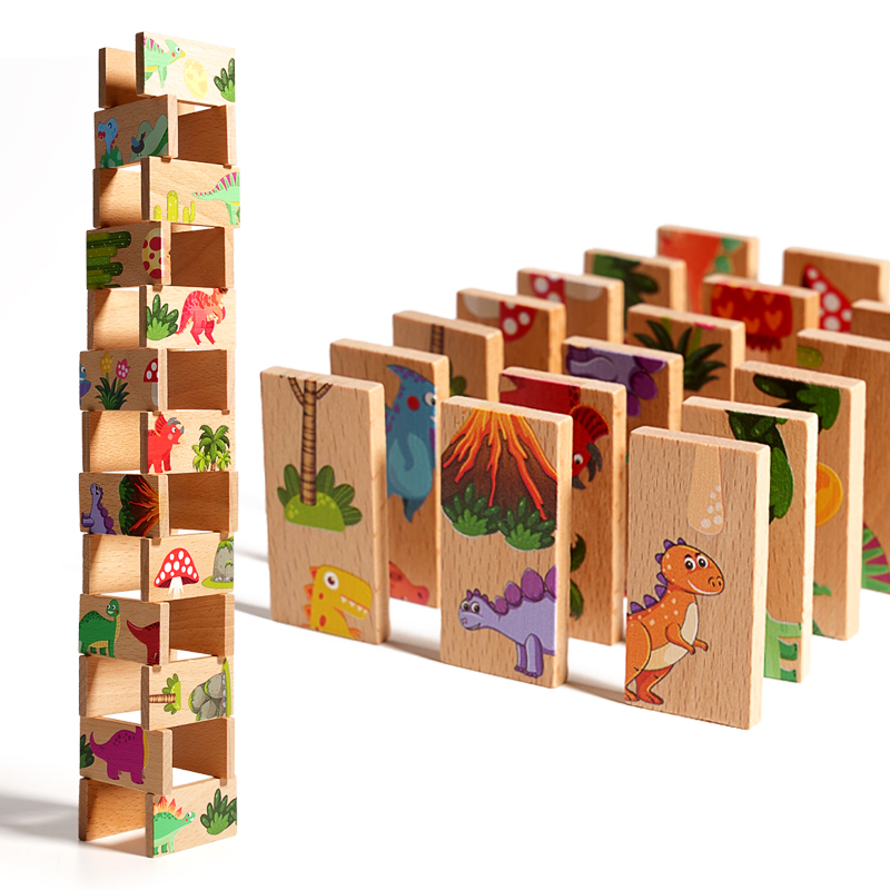 Ahşap Dinozor Domino Eşleştirm - Board Game Oath incelemesi ve fiyatı
