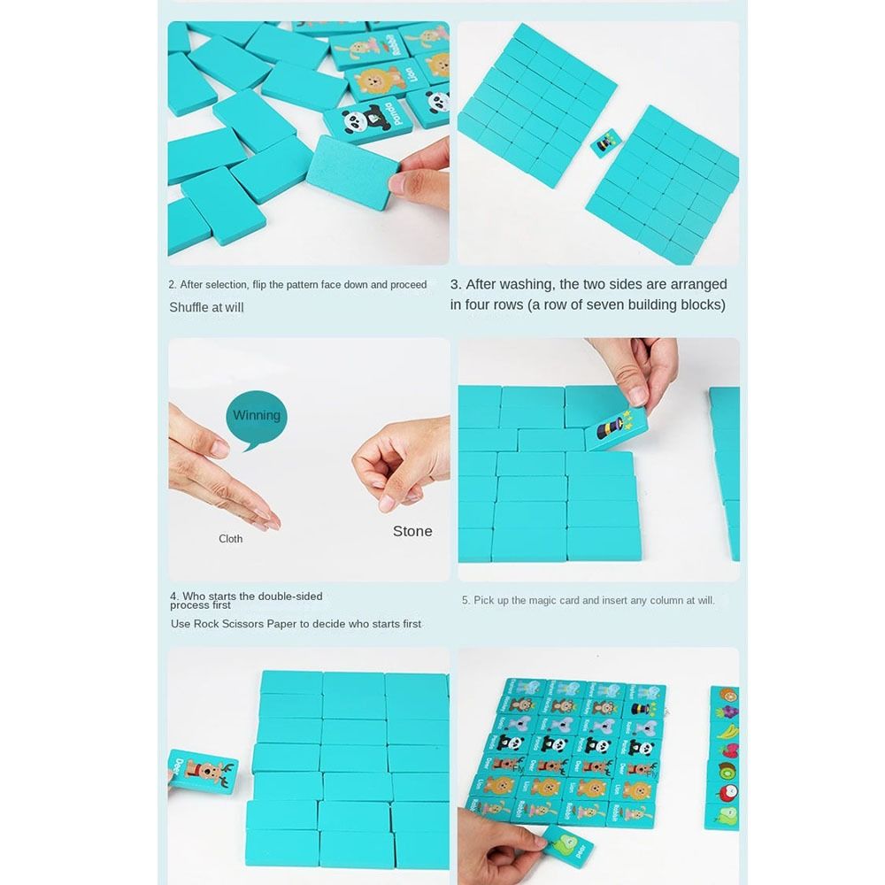 Ahşap Hafıza Solitaire Eşleşti - Board Game Flip 7 incelemesi ve fiyatı