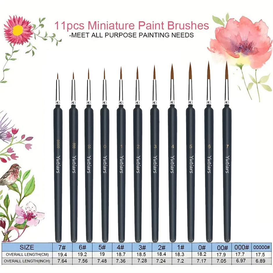 11/22 adet Minyatür Boya Fırça - Miniature Painting Set incelemesi ve fiyatı