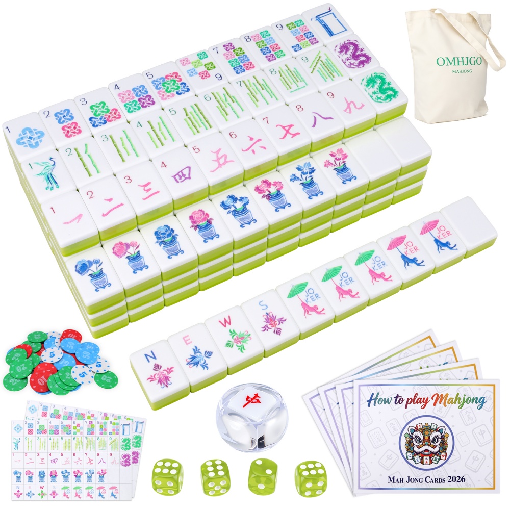Açık Yeşil Lüks Amerikan Mahjo - Board Game Mahjong incelemesi ve fiyatı