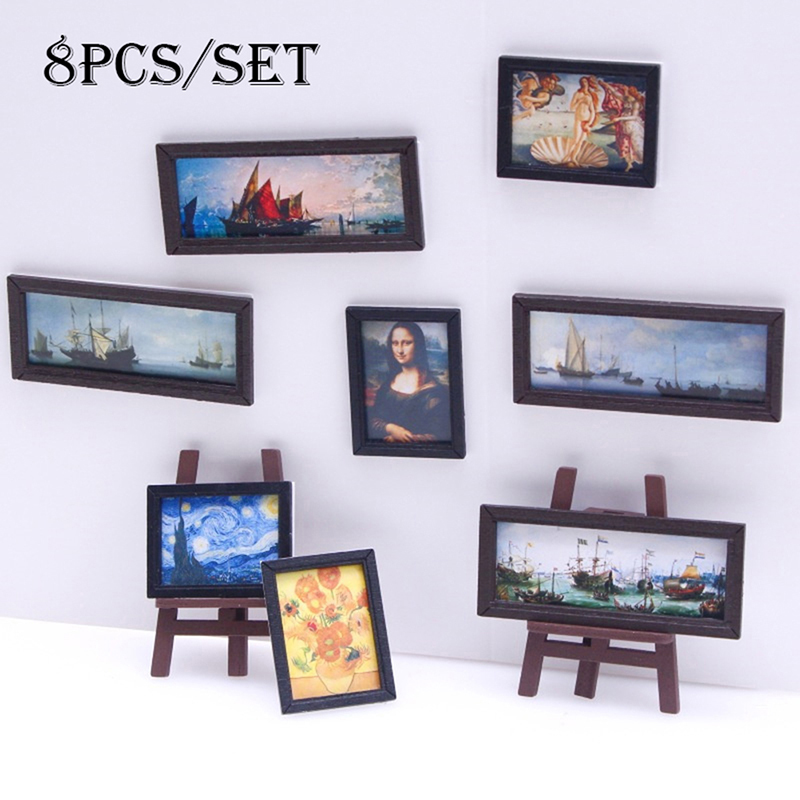 8 adet/takım 1:12 Evcilik Miny - Miniature Painting Set incelemesi ve fiyatı