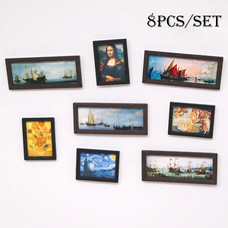8 adet/takım 1:12 Evcilik Miny - Miniature Painting Set incelemesi ve fiyatı