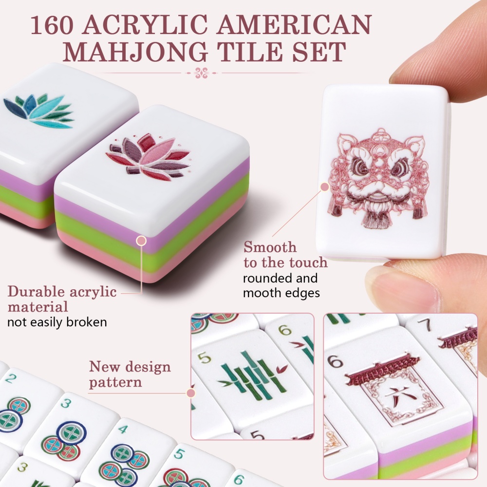 Sıcak Dört Katmanlı Akrilik Oy - Board Game Mahjong incelemesi ve fiyatı