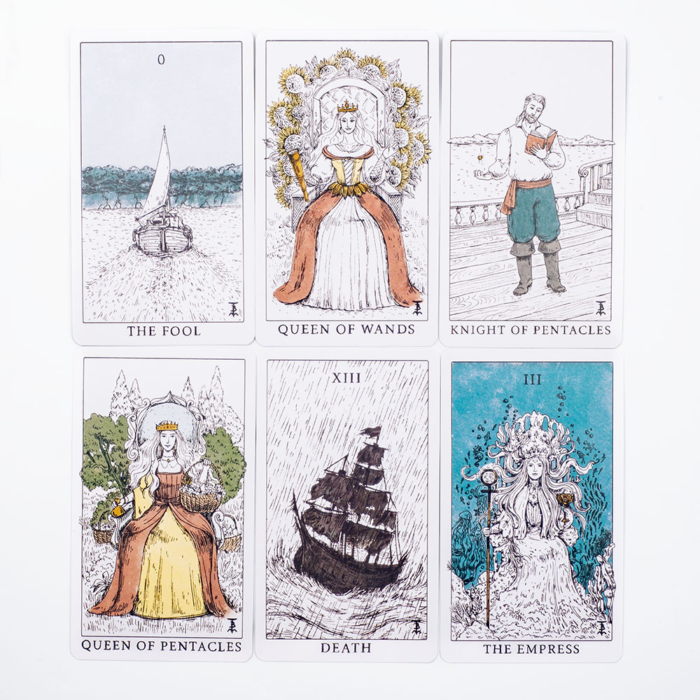 Okyanus temalı Tempest Tarot g - Board Game Illustration incelemesi ve fiyatı