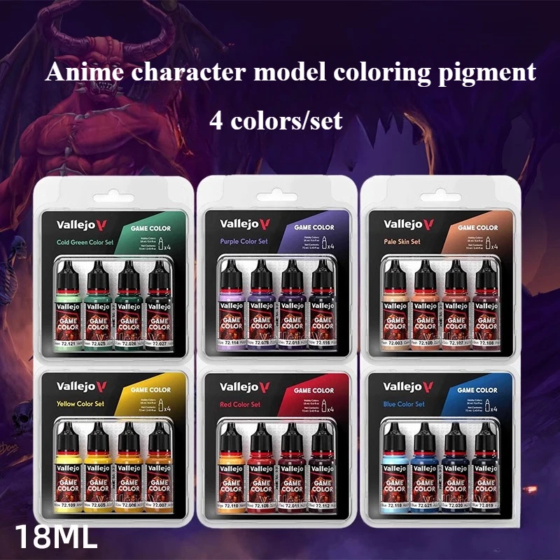 18 m/Şişe 4 renkli/set Çevre K - Miniature Painting Set incelemesi ve fiyatı
